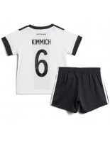 Německo Joshua Kimmich #6 Domácí dres pro děti MS 2022 Krátký Rukáv (+ trenýrky)